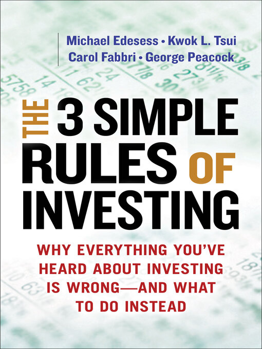 Title details for The 3 Simple Rules of Investing by Michael Edesess - Available